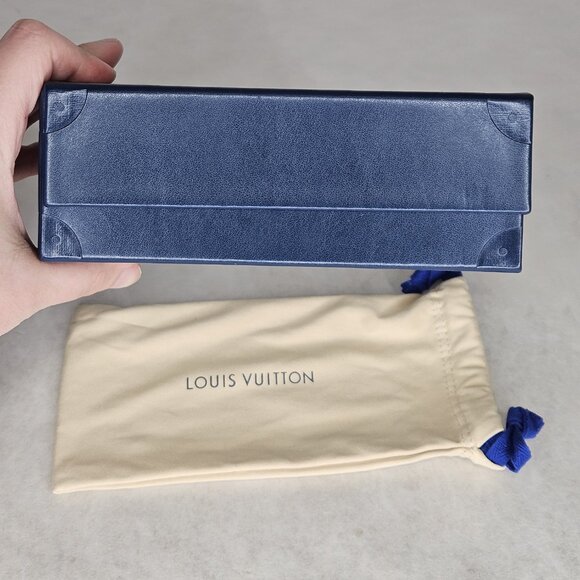Blue Louis Vuitton LV Sunglasses Box Case with Dustbag - Picture 4 of 9